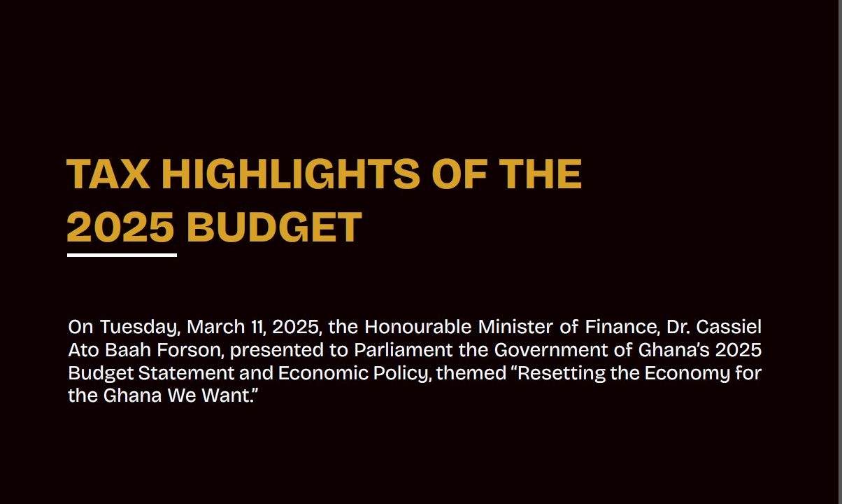 Download Tax Highlight of the 2025 Budget